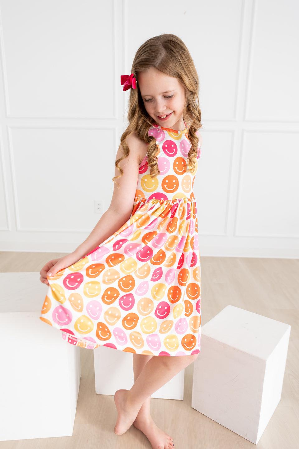 Don't Worry Be Hippy Tank Twirl Dress Mila & Rose