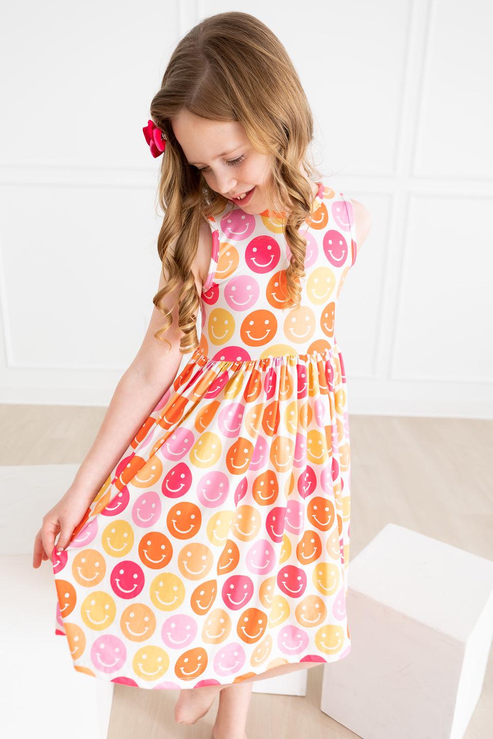 Don't Worry Be Hippy Tank Twirl Dress Mila & Rose
