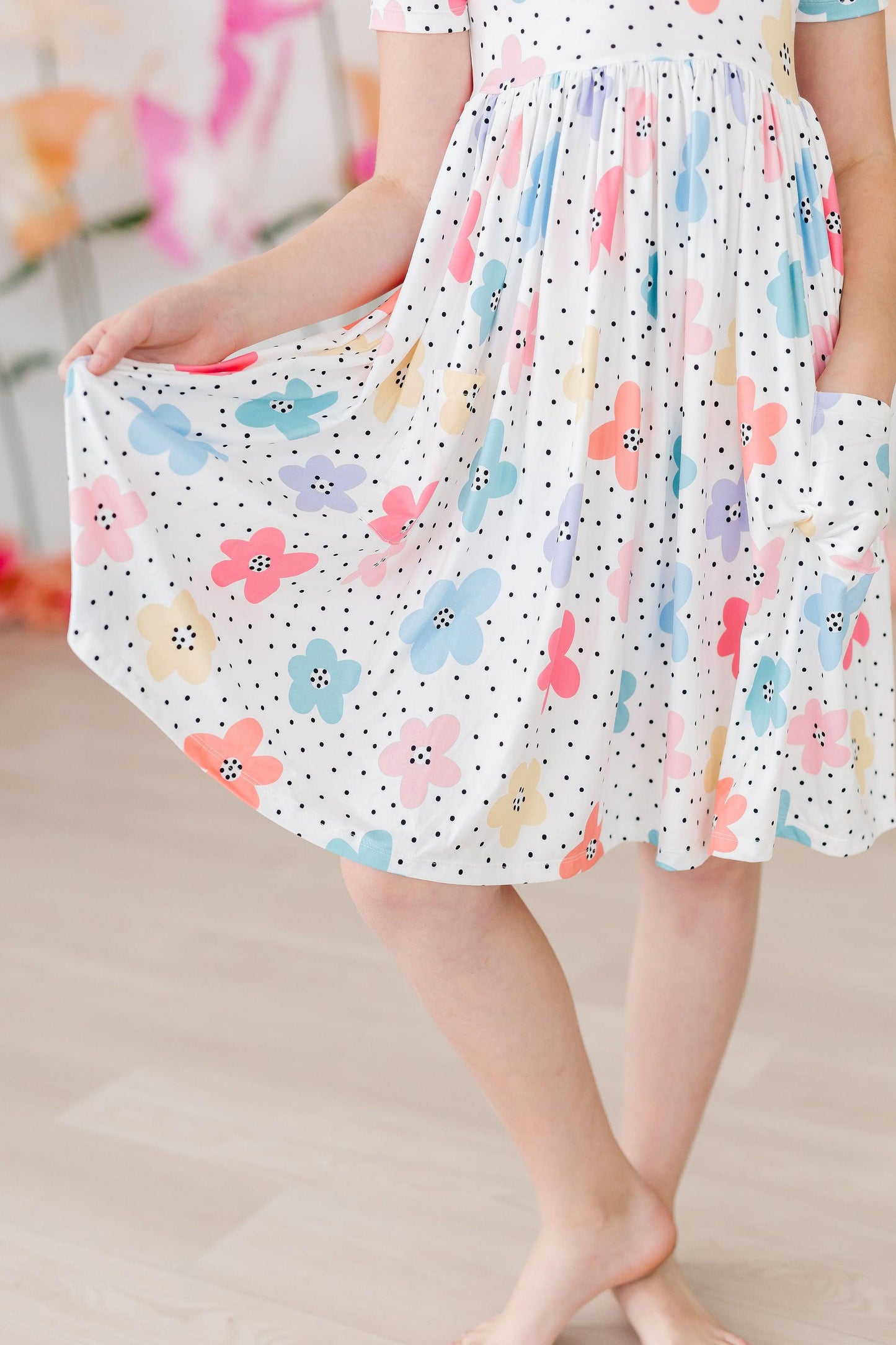 Dots & Daisies Twirly S/S Pocket Dress