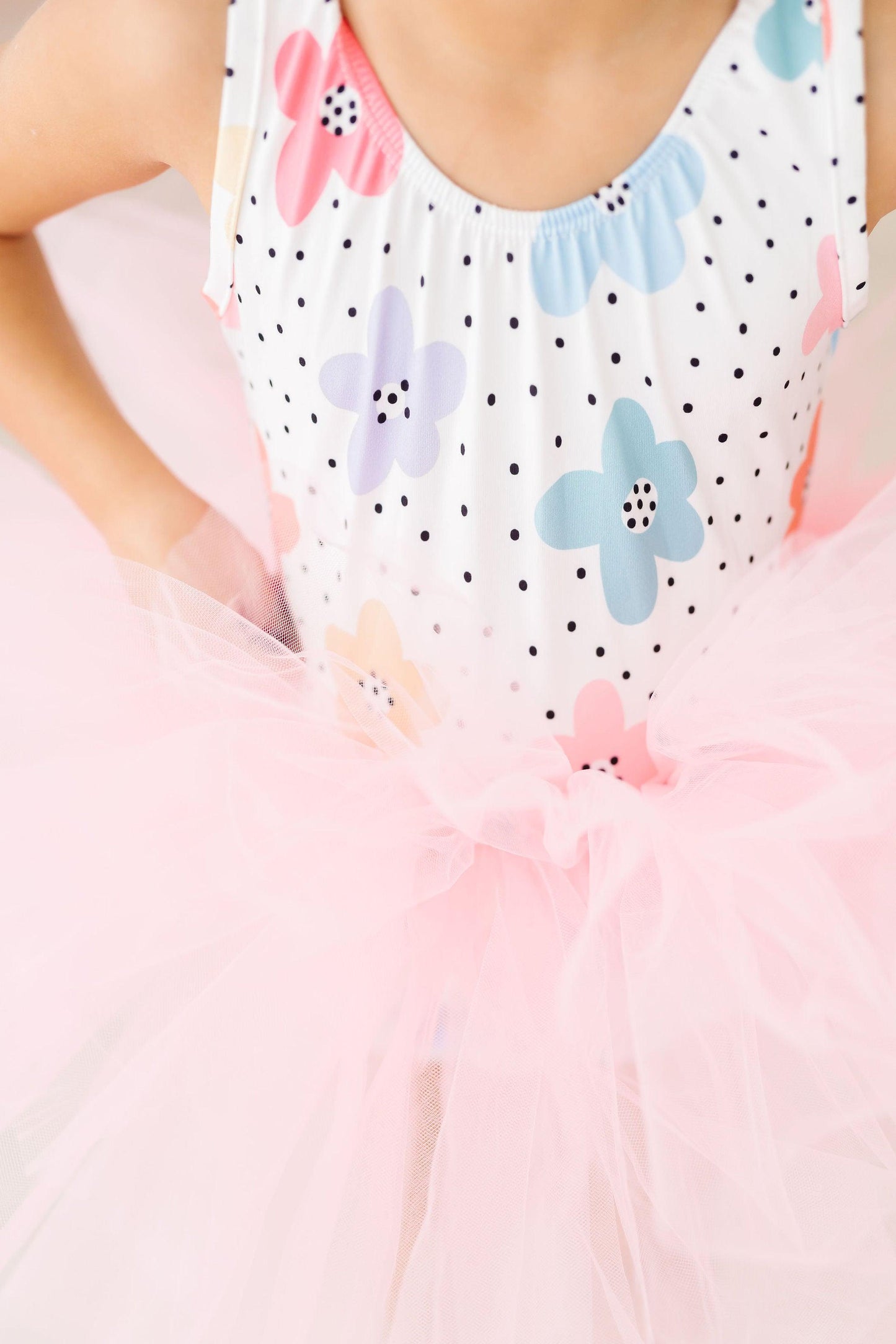 Dots & Daisies Tank Tutu Leotard Dancewear Mila & Rose