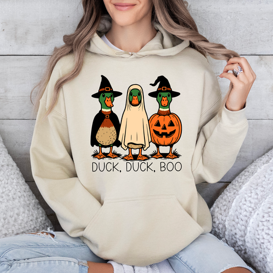 Funny Goose Halloween Graphic Hoodie Silly Duck Ghost Hooded Sweatshirt Refinery Number One