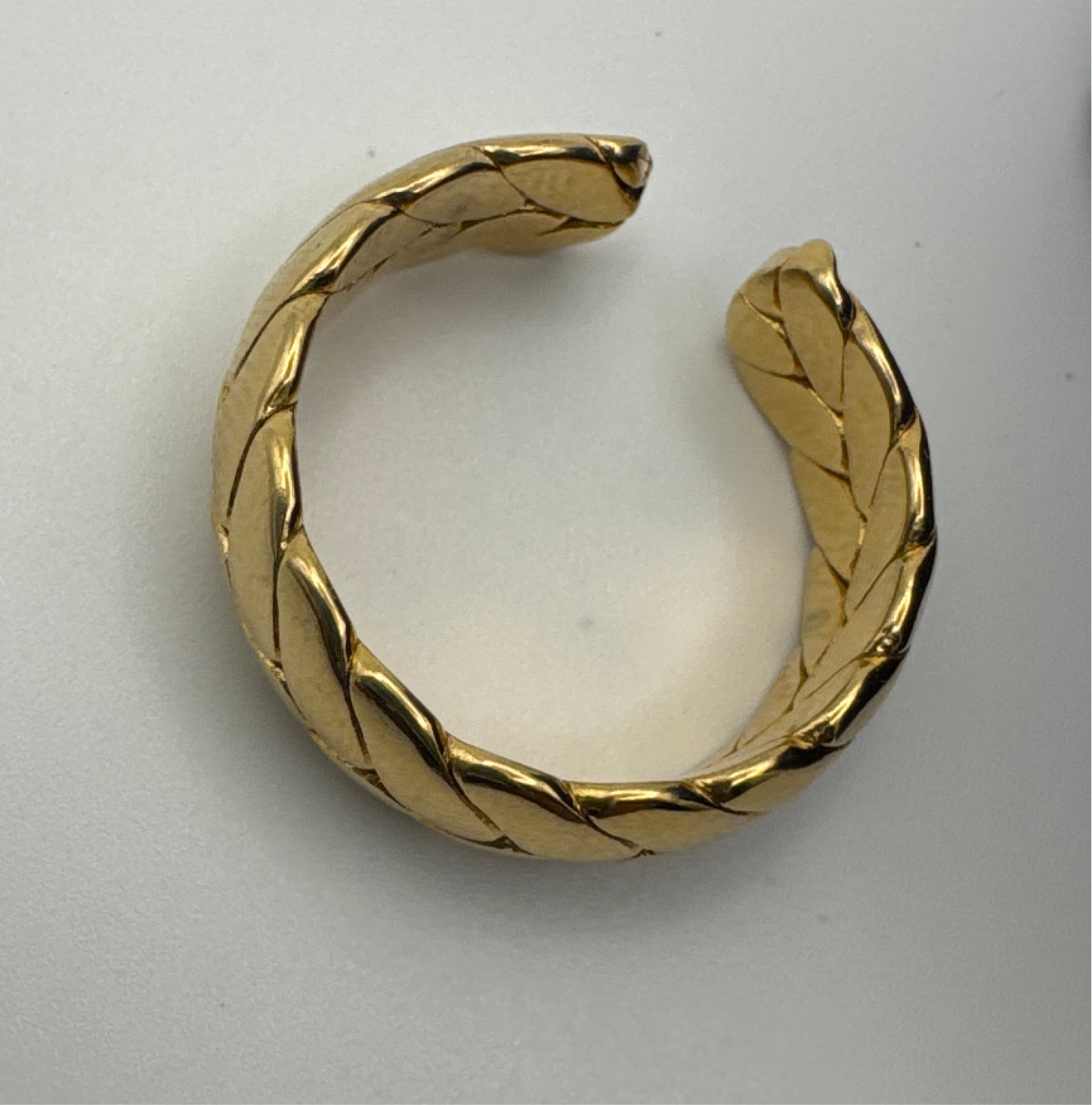 Hypoallergenic Gold Plated Cuban Ring Nickel Free Stainless Steel Jewelry