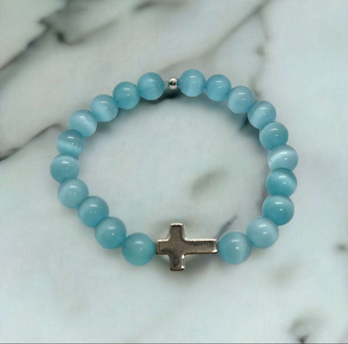 Faith-Inspired Cross Bead Bracelet Collection Jewelry