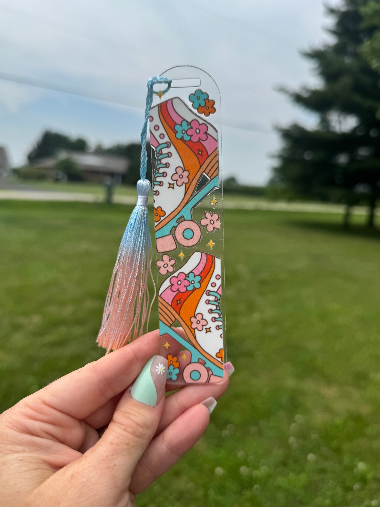 Acrylic Vibrant Bookmark Durable Bookmark Sawdust and Cedar