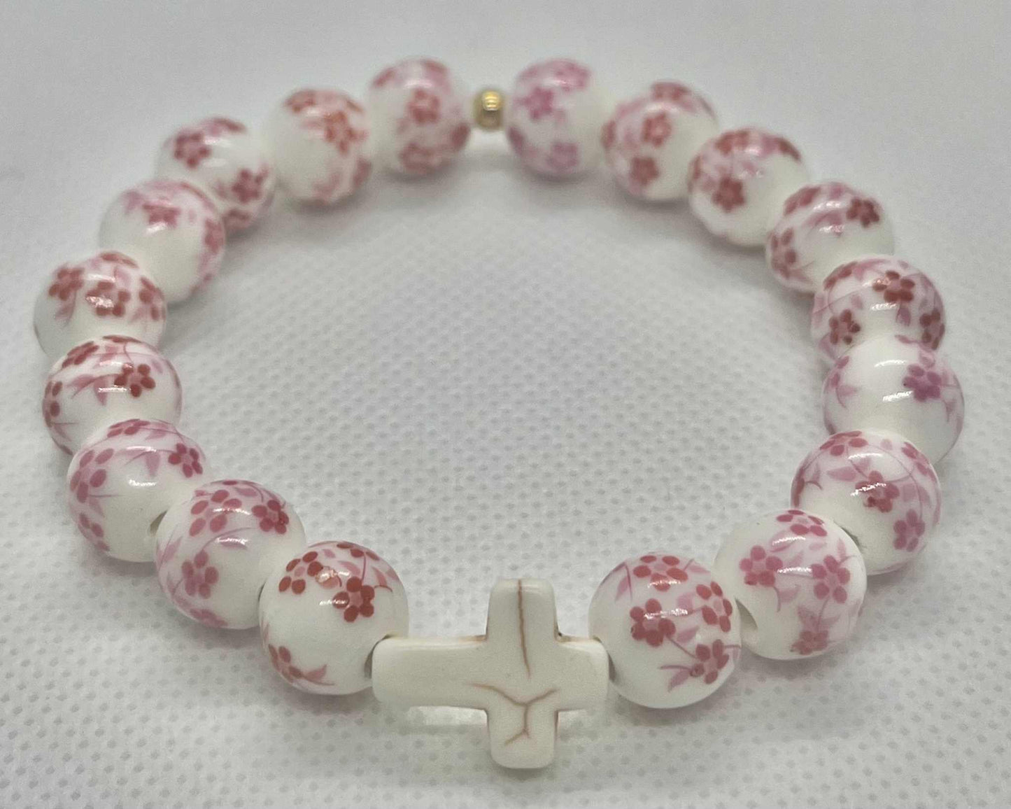 Faith-Inspired Cross Bead Bracelet Collection Jewelry