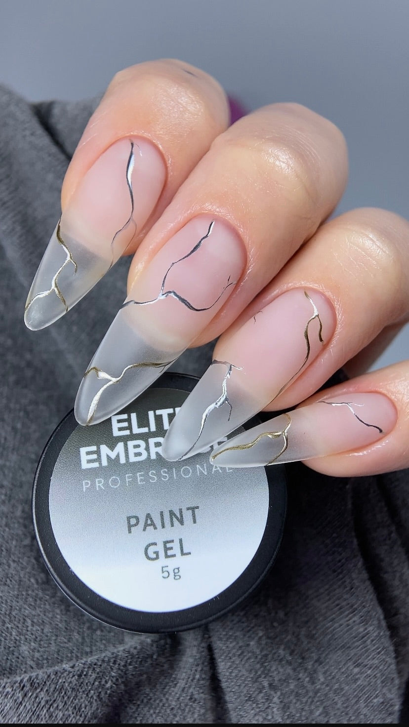 Professional Metallic Paint Gel Gold 5g ELITE EMBRACE