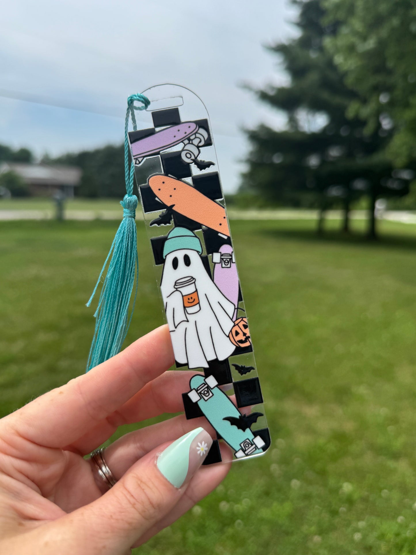 Acrylic Vibrant Bookmark Durable Bookmark Sawdust and Cedar
