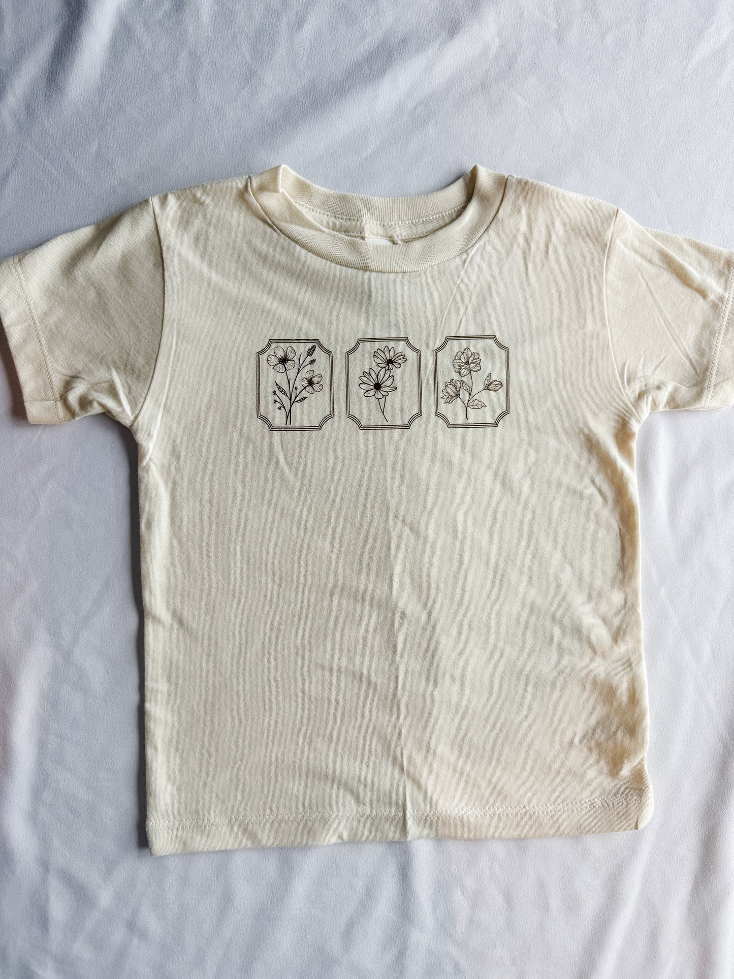 Floral Bamboo Soft Girls T-shirt Sue and Jane