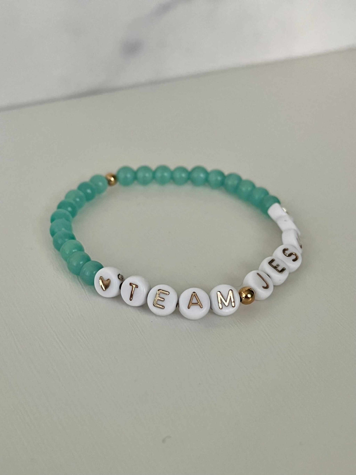 Opal Iridescent Bead Bracelet – Team Jesus Multicolor Faith Jewelry