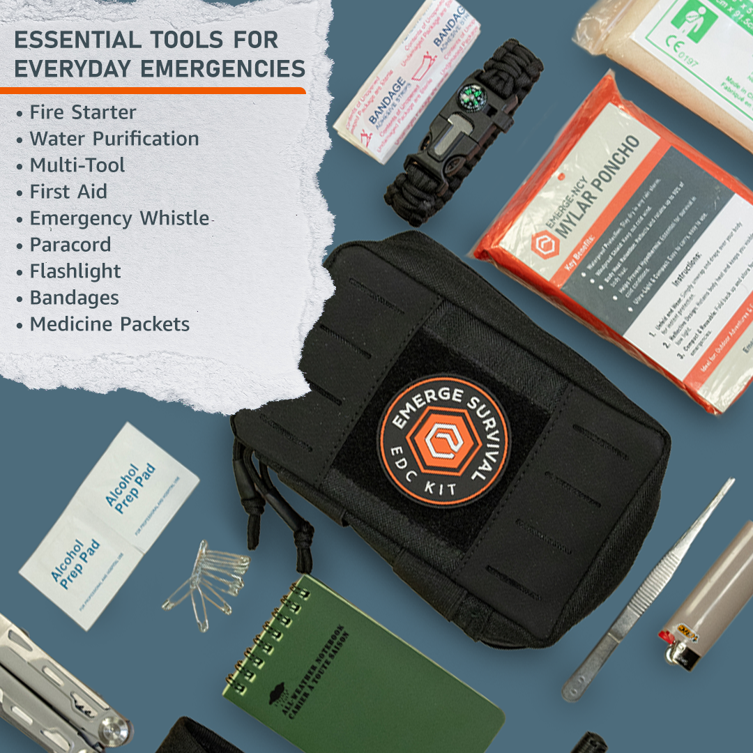 Every Day Carry Kit Compact Survival Essentials Emerge Survival