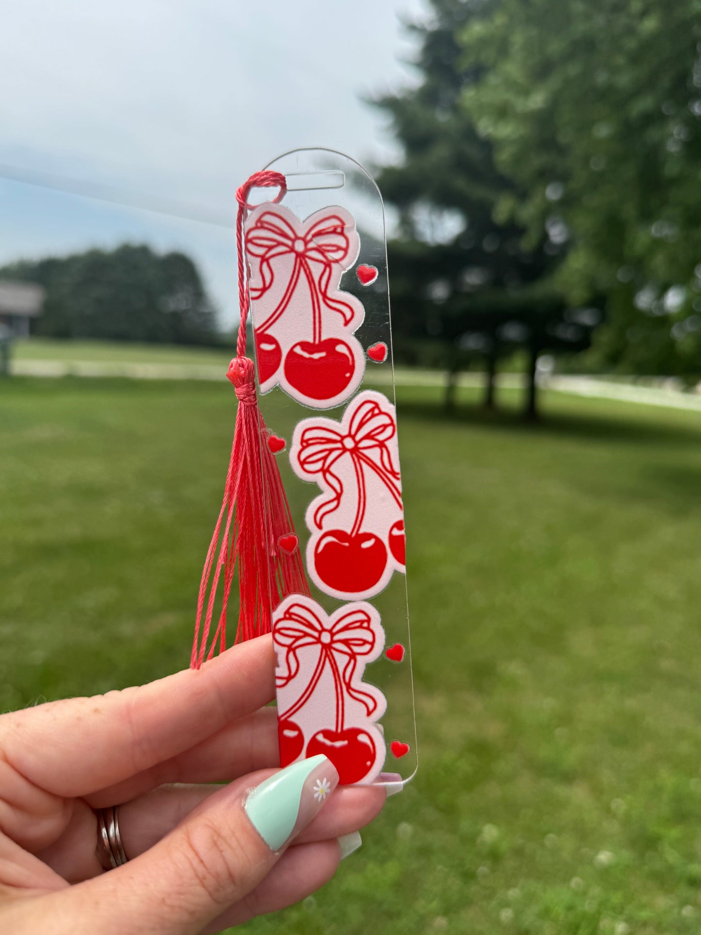 Acrylic Vibrant Bookmark Durable Bookmark Sawdust and Cedar