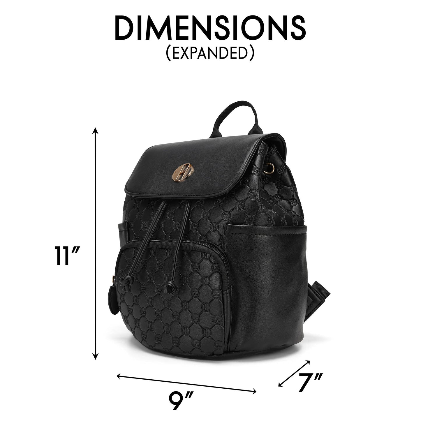 Compass Vegan Leather Travel Backpack & Weekender Set ELLE