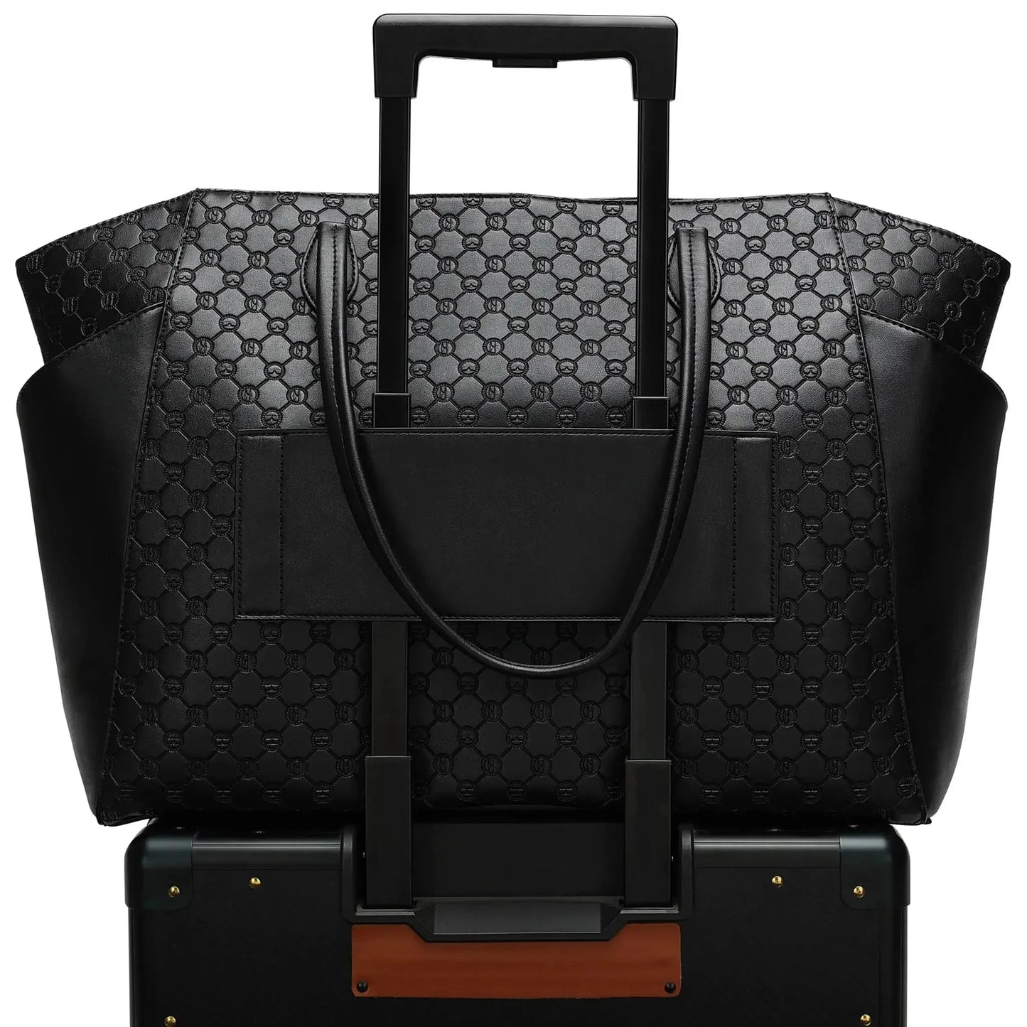 Compass Vegan Leather Travel Backpack & Weekender Set ELLE
