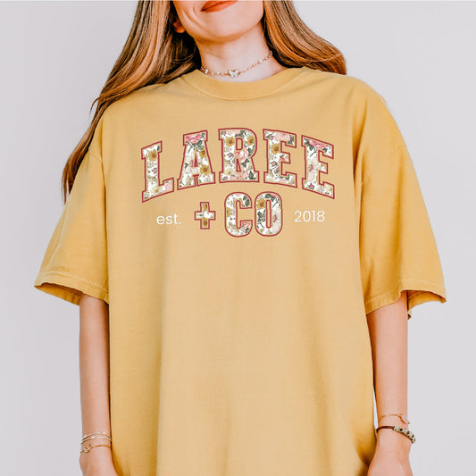 LC Pattern Tee Esther Unisex Laree + Co