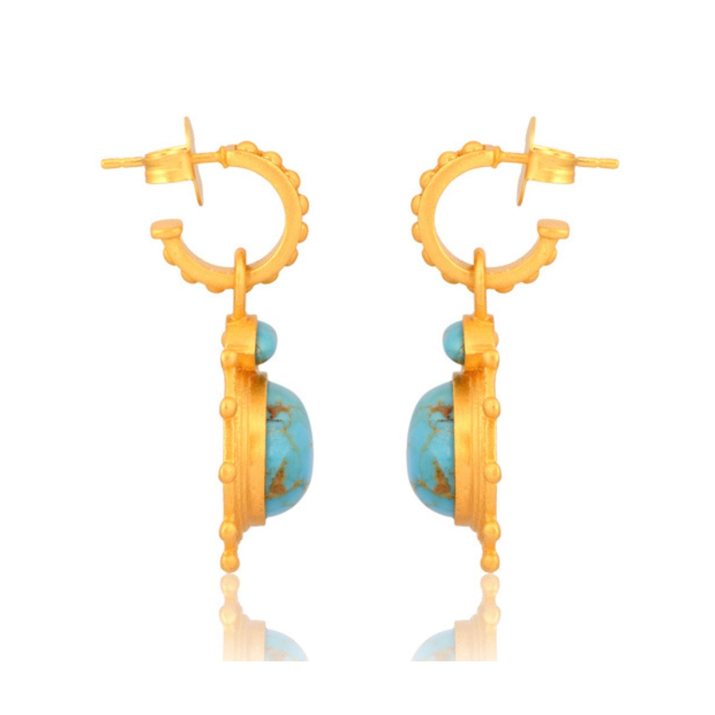Athena Drop Earrings - Turquoise