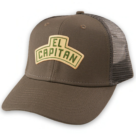 El Capitan Patch Trucker Hat Structured Medium Profile