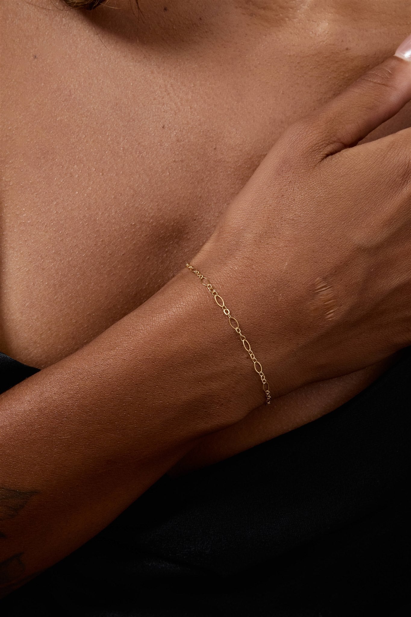 Gold Filled Long and Short Link Bracelet Elaine The First Layer