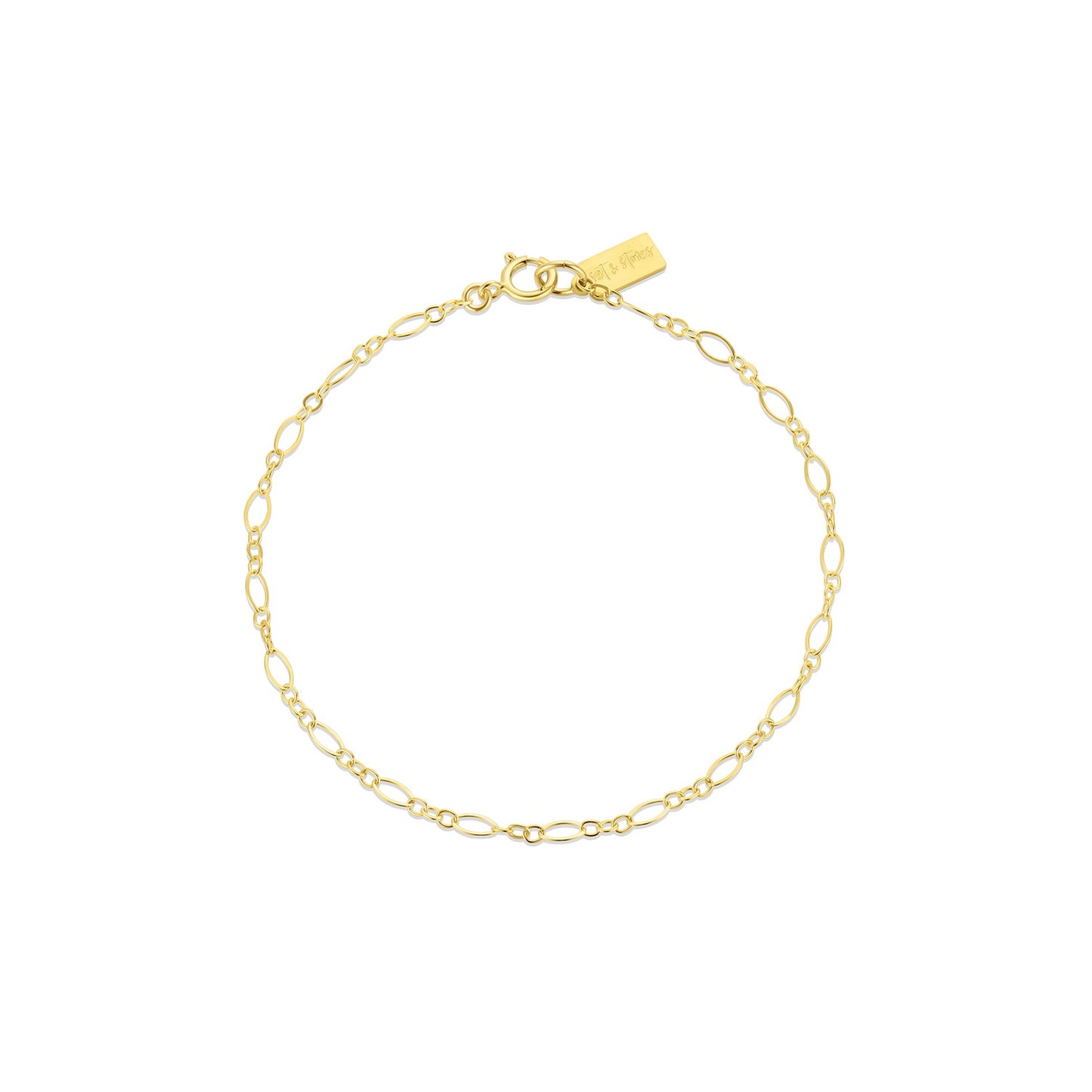 Gold Filled Long and Short Link Bracelet Elaine The First Layer