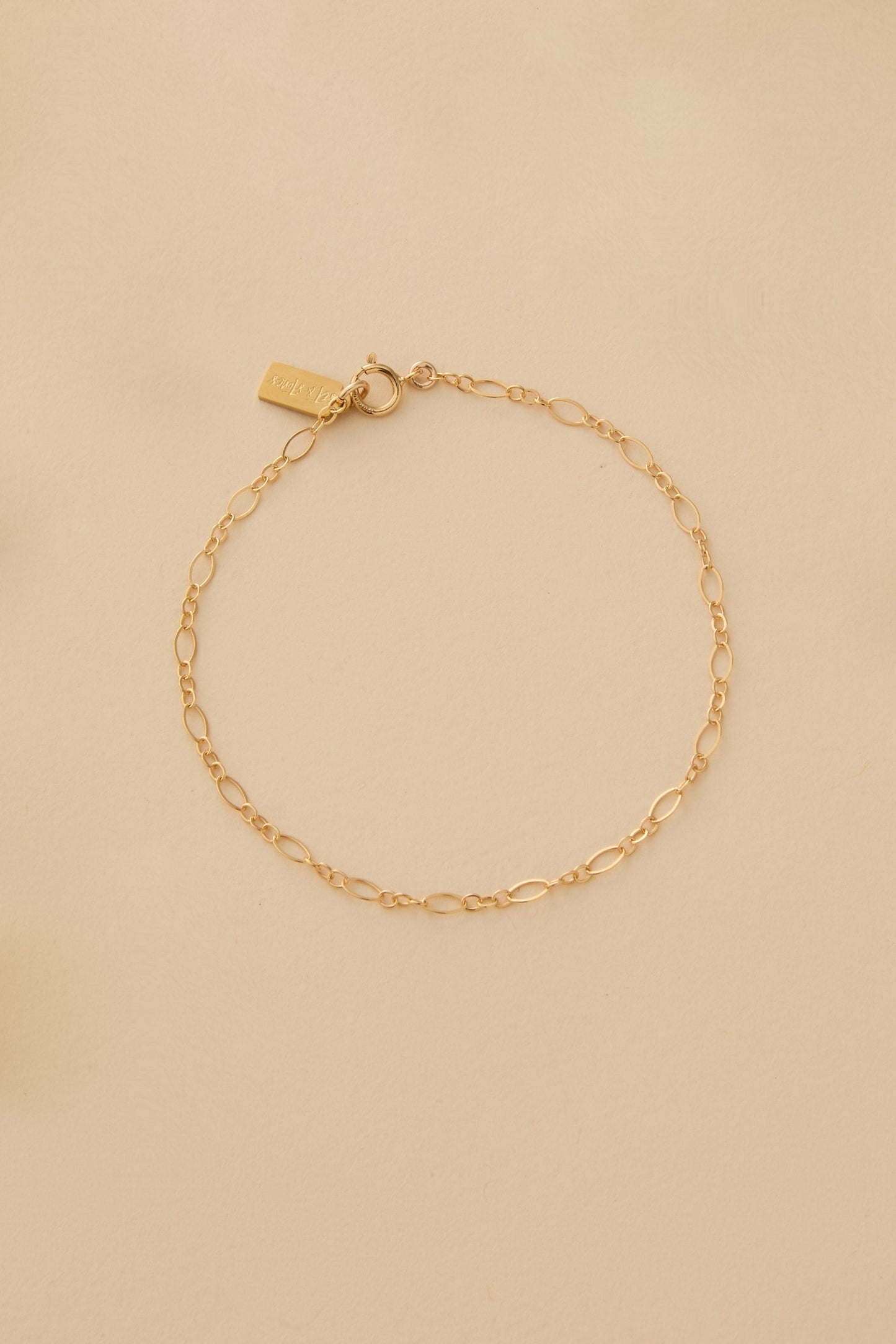 Gold Filled Long and Short Link Bracelet Elaine The First Layer