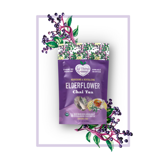 Elderflower Chai Tea Caffeine-Free Herbal Tea Blend