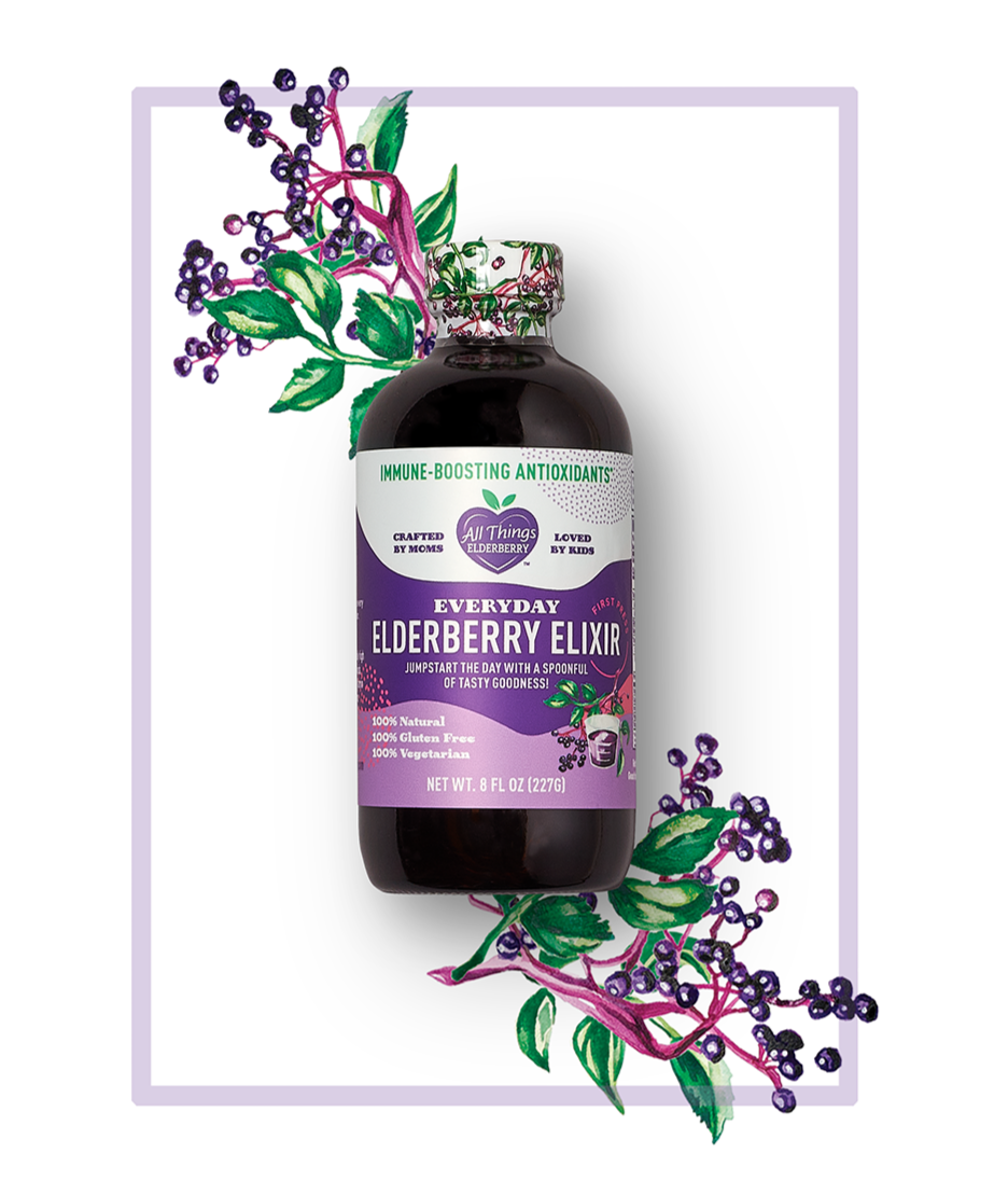 Elderberry Organic Farm-Fresh Elixir Elderberry Syrup