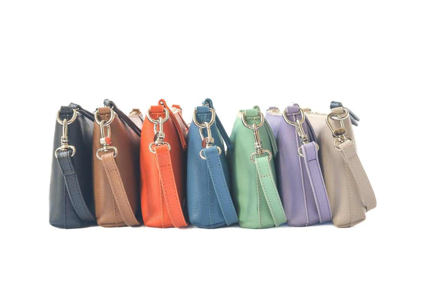 Convertible Leather Bag Clutch Shoulder Crossbody Elia