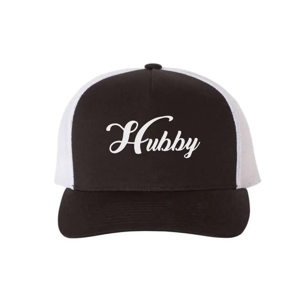 Embroidered Hubby Classic Mesh Trucker Hat for Wedding or Anniversary