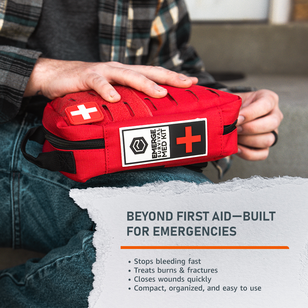 Emergency Med Kit Portable Comprehensive First Aid Kit Emerge