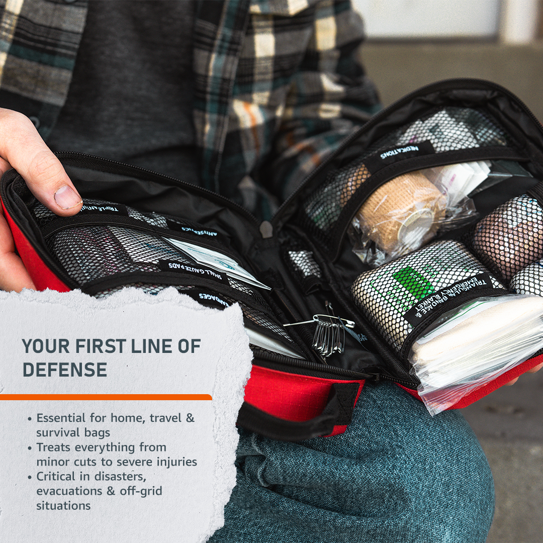 Emergency Med Kit Portable Comprehensive First Aid Kit Emerge