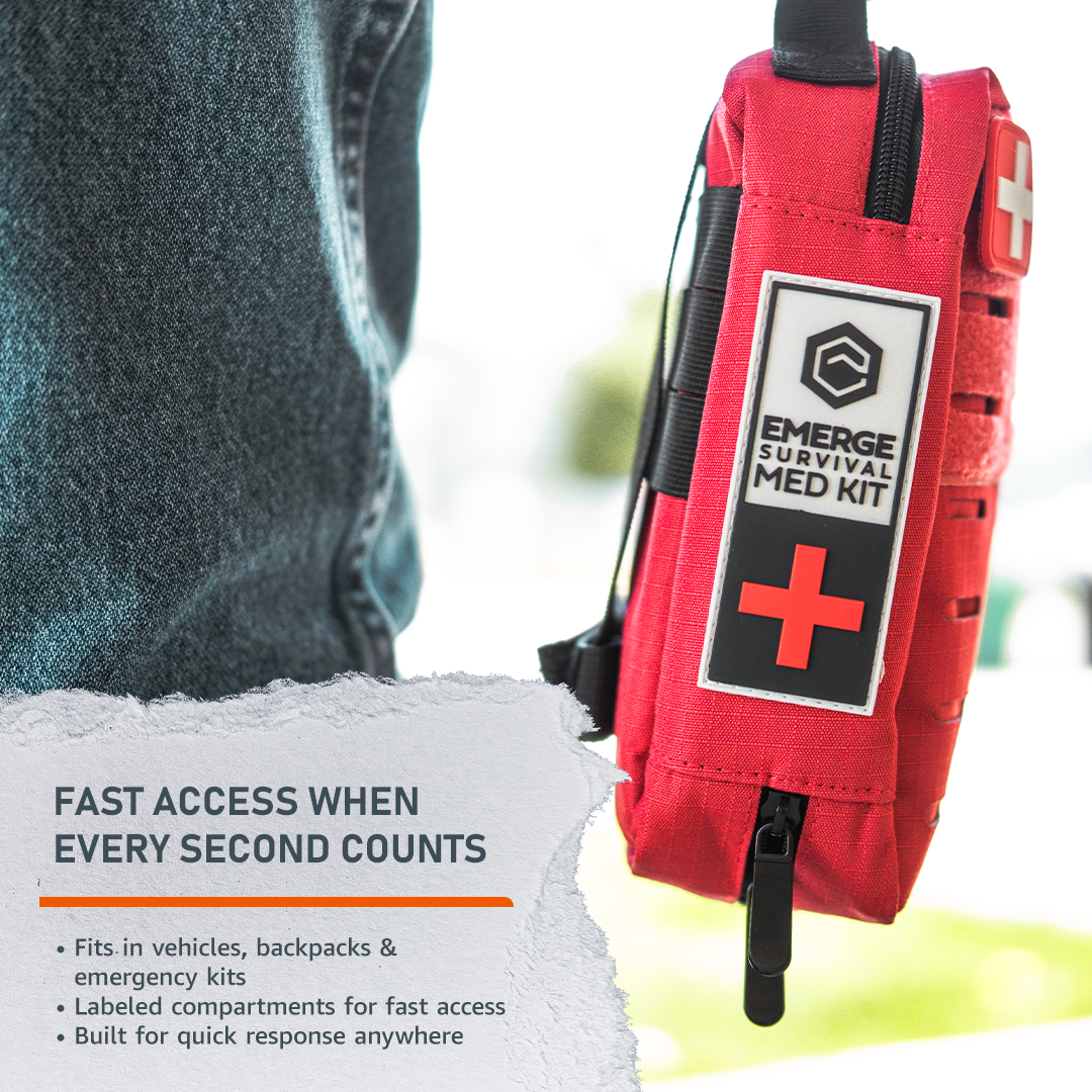 Emergency Med Kit Portable Comprehensive First Aid Kit Emerge