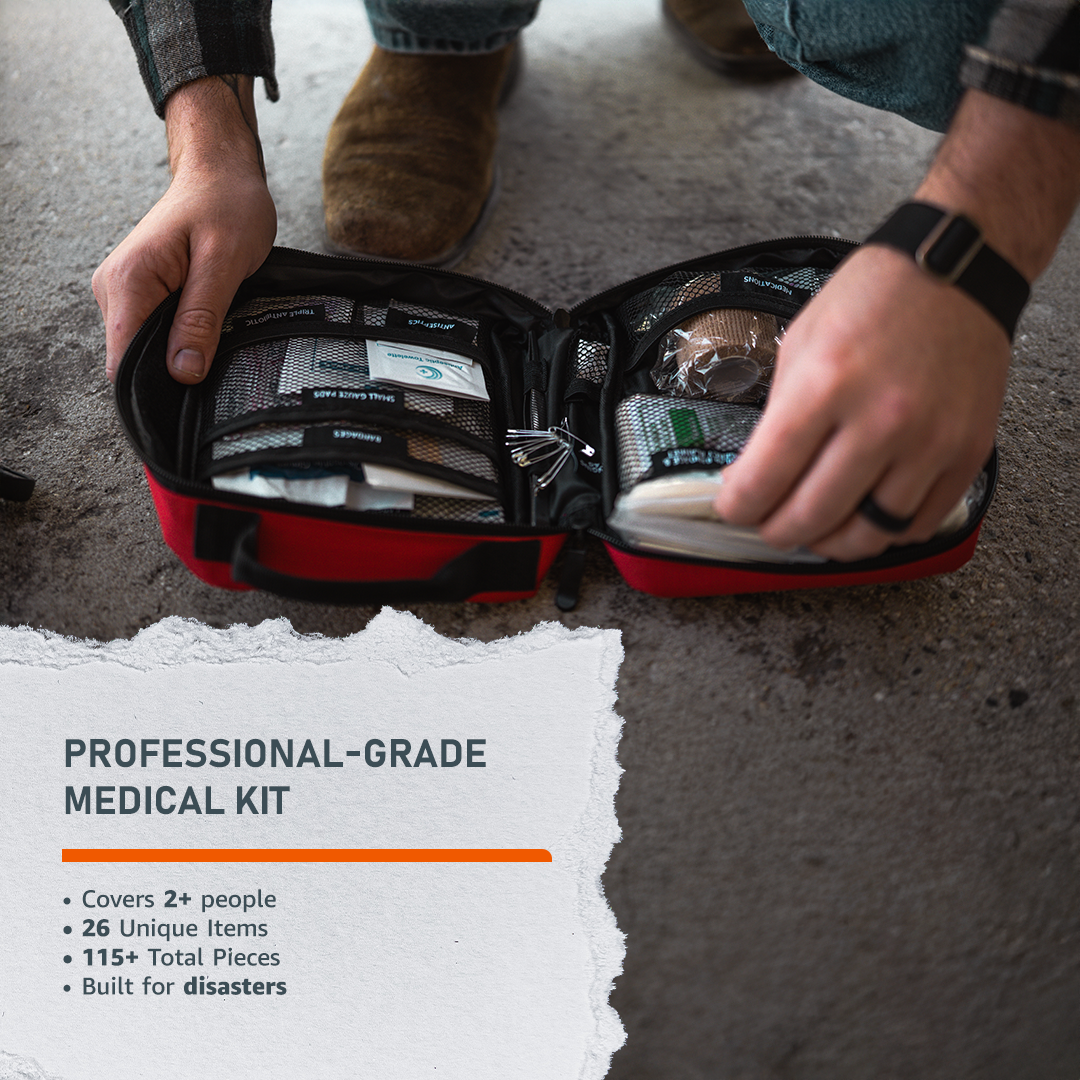 Emergency Med Kit Portable Comprehensive First Aid Kit Emerge
