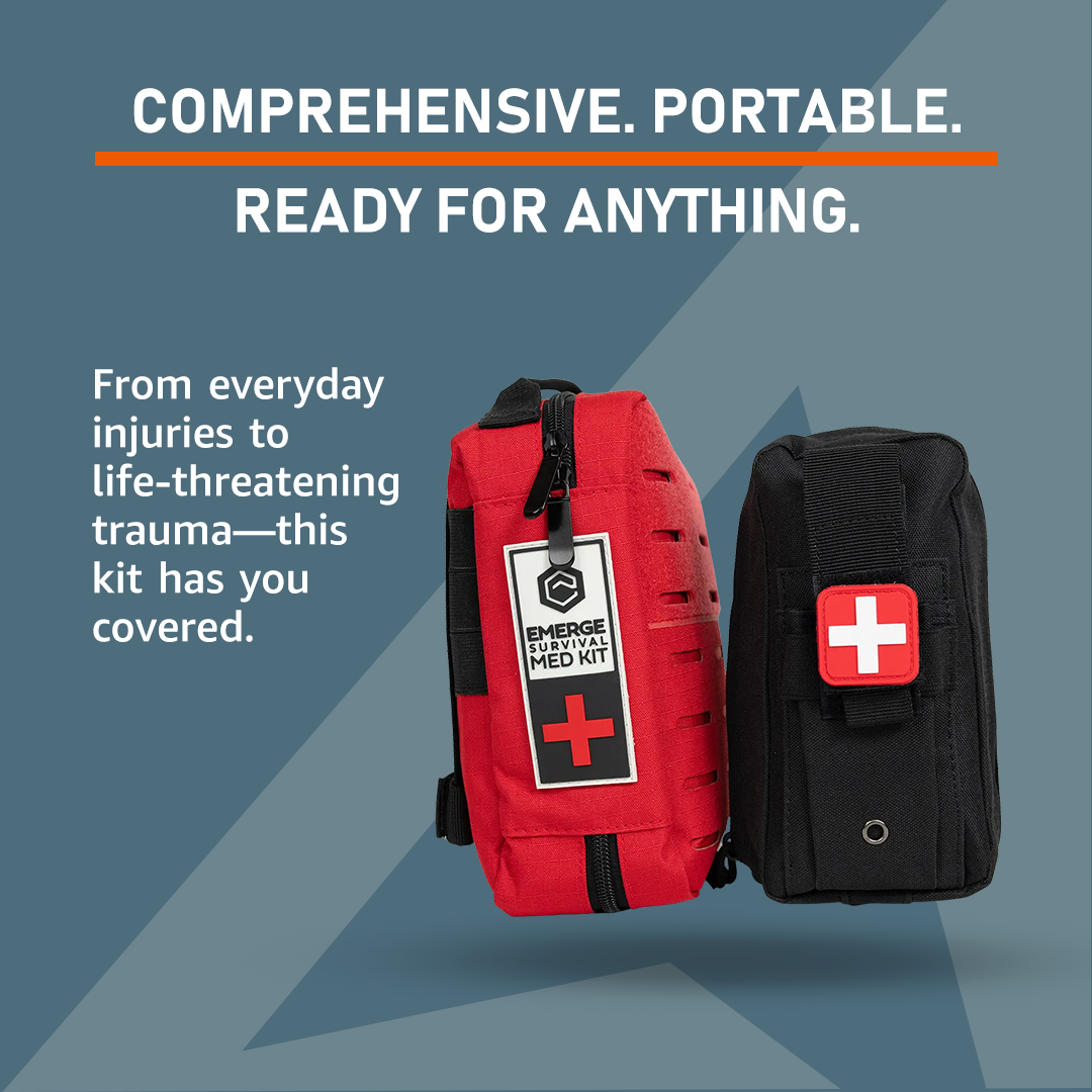 Emergency Med Kit Portable Comprehensive First Aid Kit Emerge