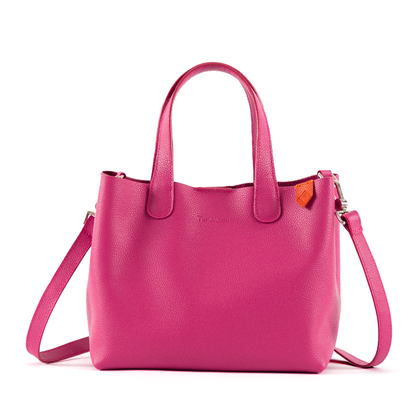Leather Crossbody Bold Color Handbag Emma Tin Marin