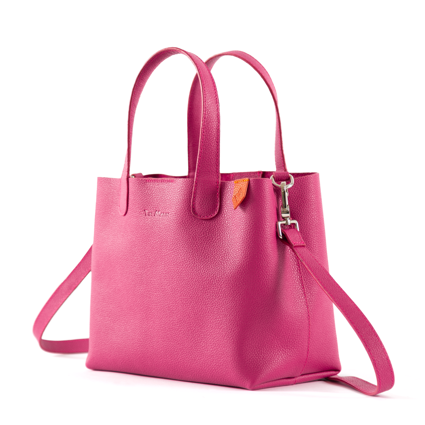 Leather Crossbody Bold Color Handbag Emma Tin Marin