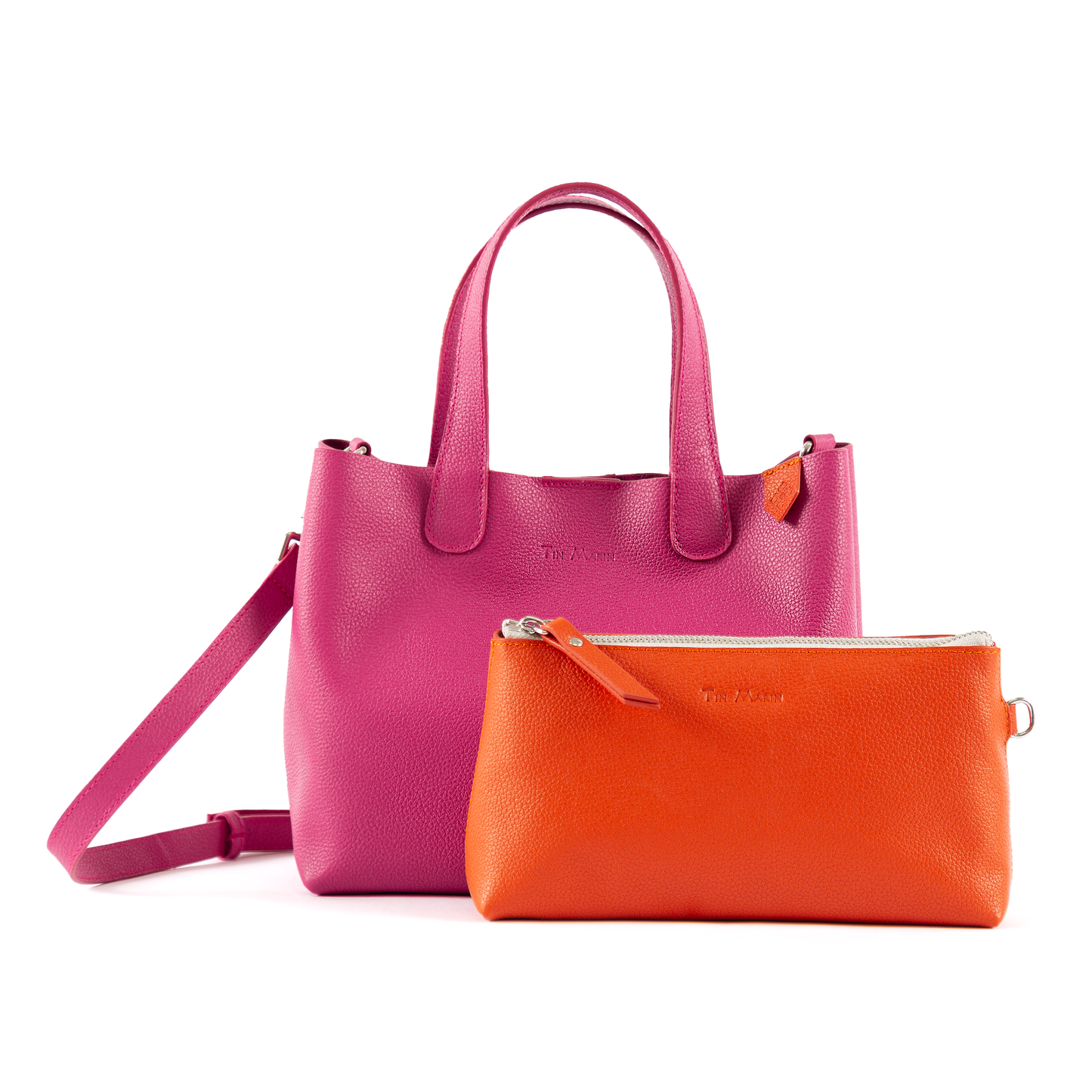 Leather Crossbody Bold Color Handbag Emma Tin Marin