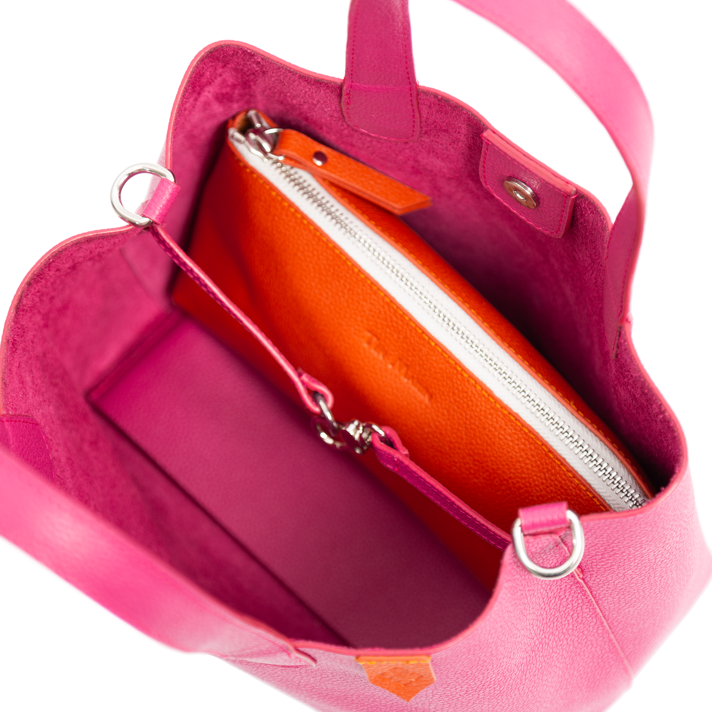 Leather Crossbody Bold Color Handbag Emma Tin Marin