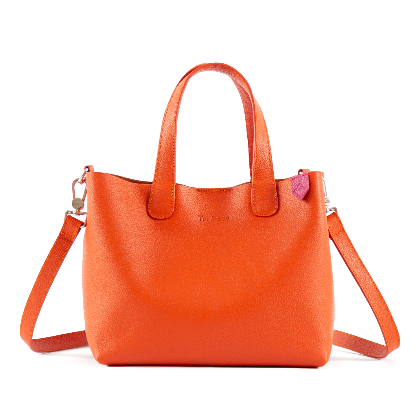 Leather Crossbody Bold Color Handbag Emma Tin Marin