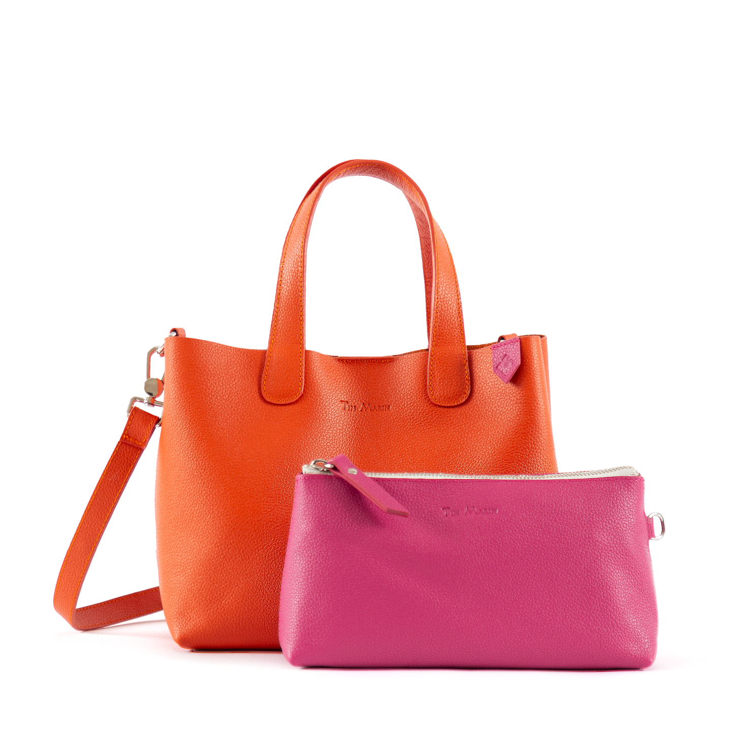 Leather Crossbody Bold Color Handbag Emma Tin Marin