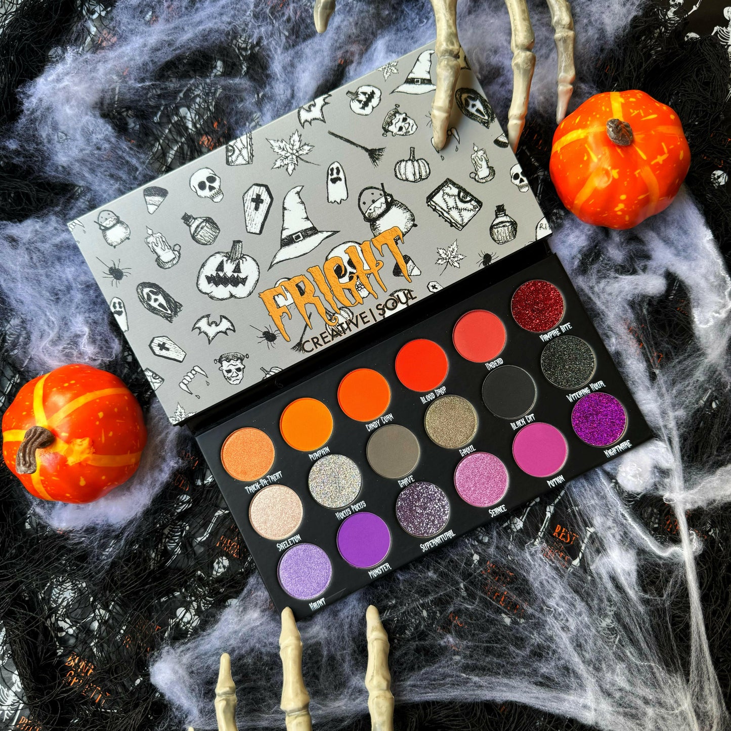 Fright Vibrant Eyeshadow Palette Creative Soul Cosmetics