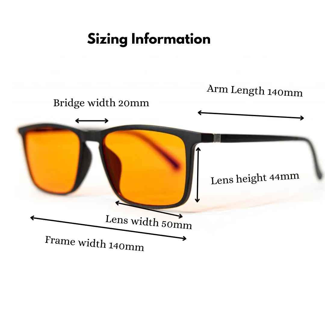 Blue Light Blocking Nighttime Glasses Men in Black