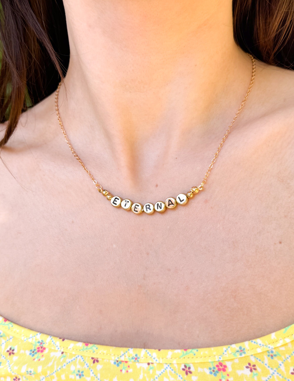 Eternal Letter Necklace Faith Jewelry