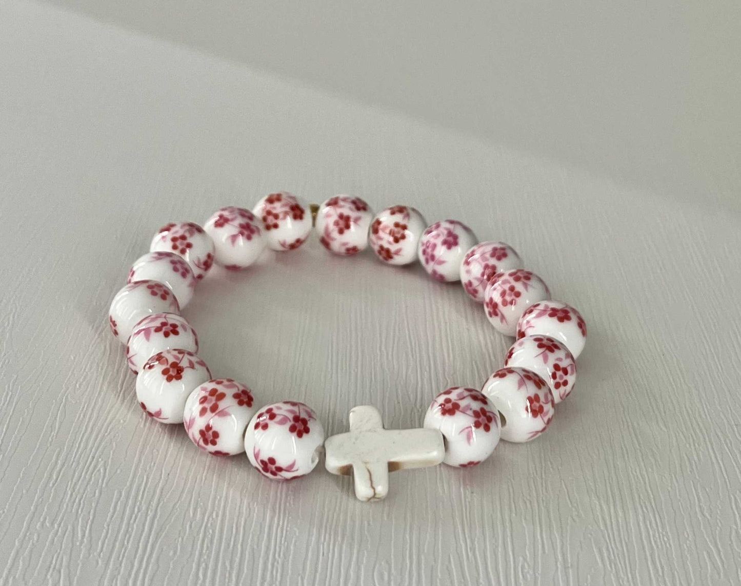 Faith-Inspired Cross Bead Bracelet Collection Jewelry