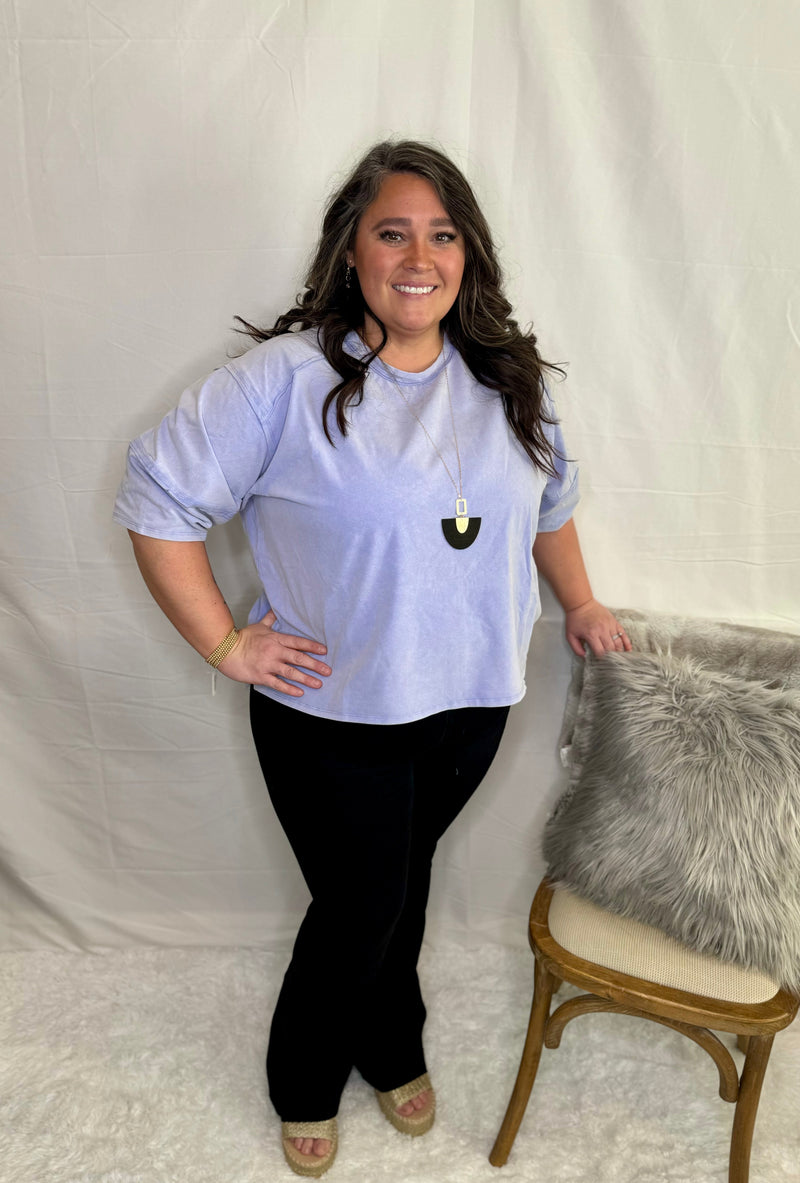 Lavender Plus Size Casual Top The Go To Casual Top