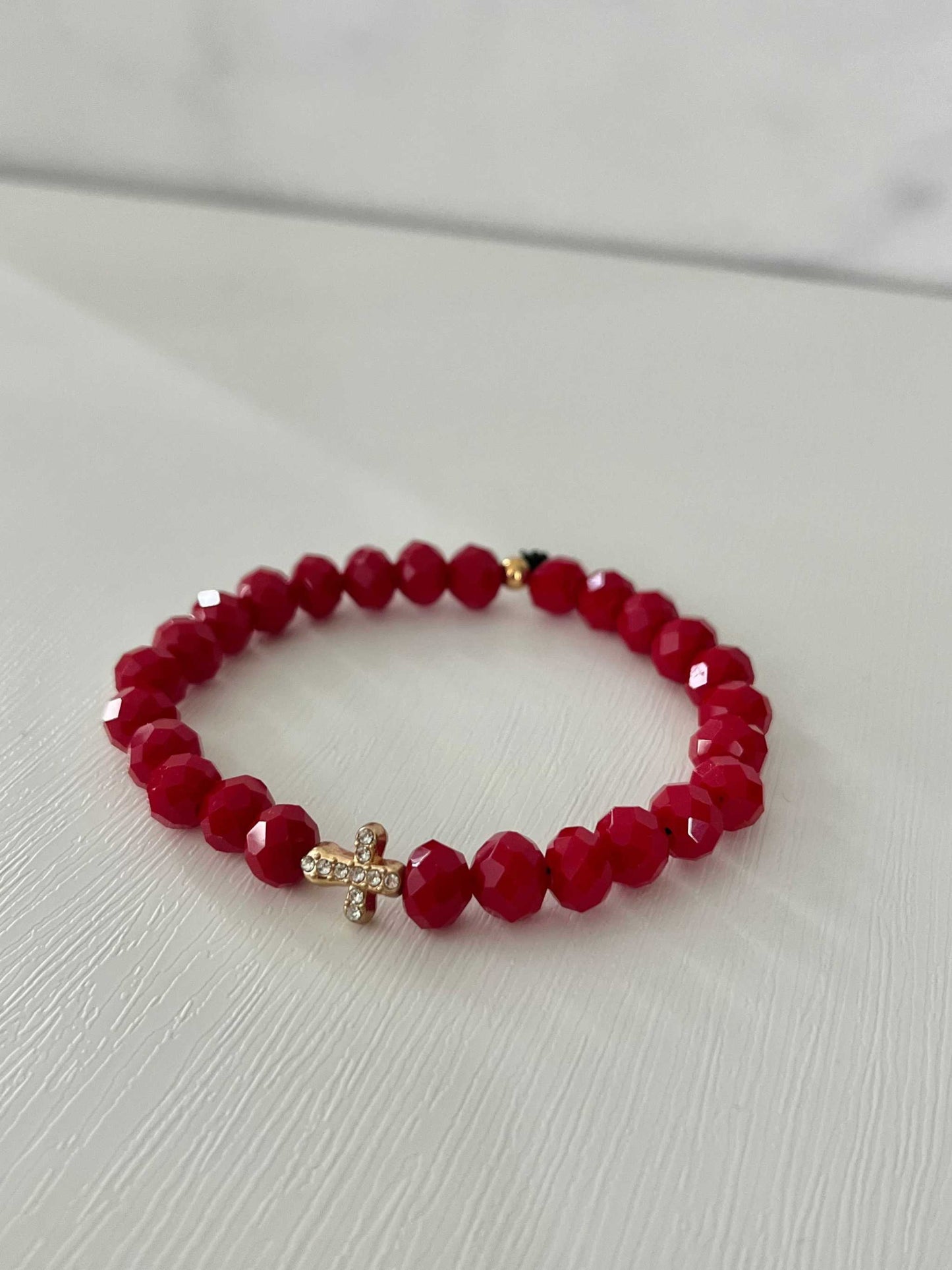 Faith-Inspired Cross Bead Bracelet Collection Jewelry