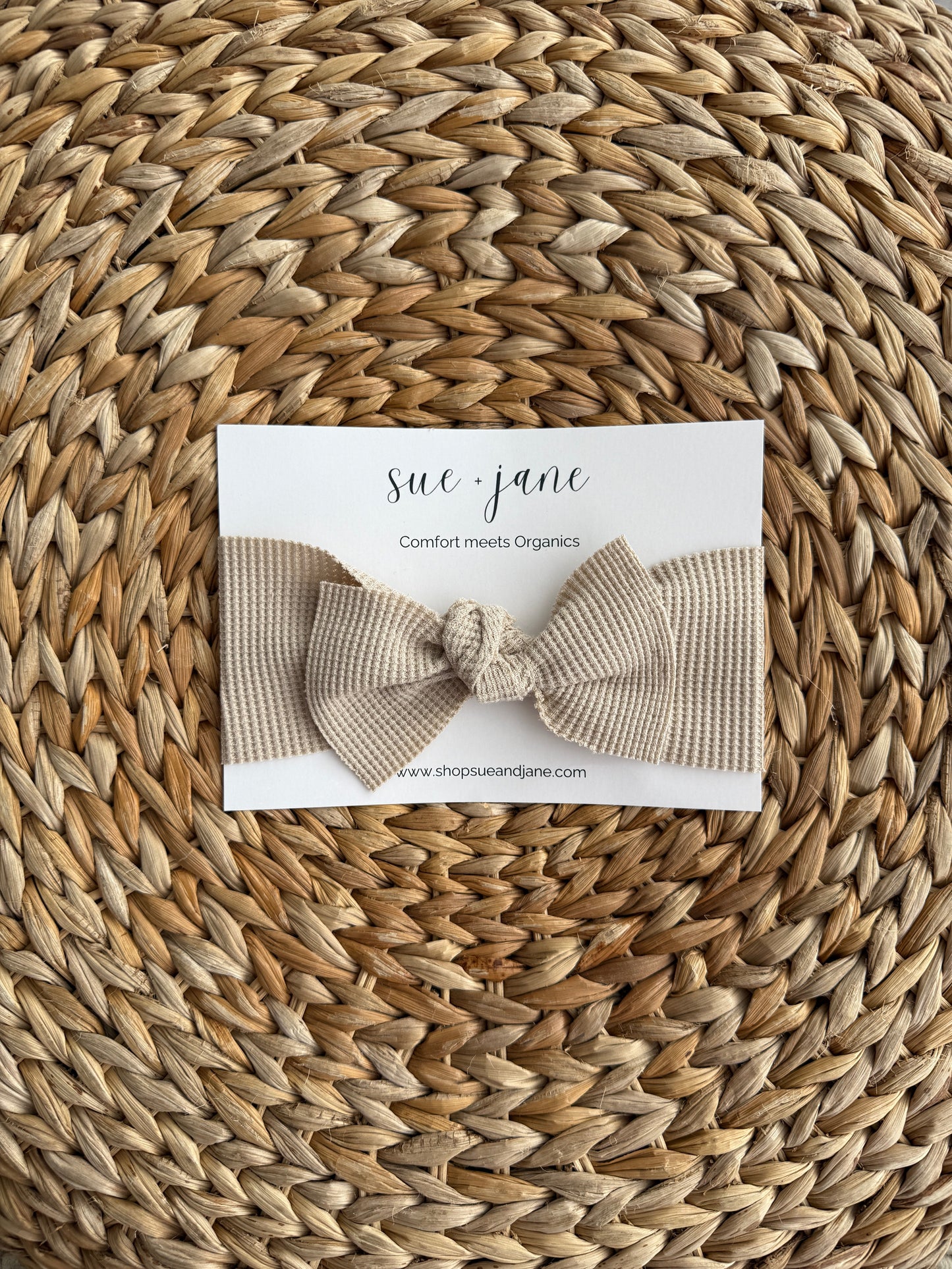 Organic Cotton Waffle Baby Headband | 0–2 Years