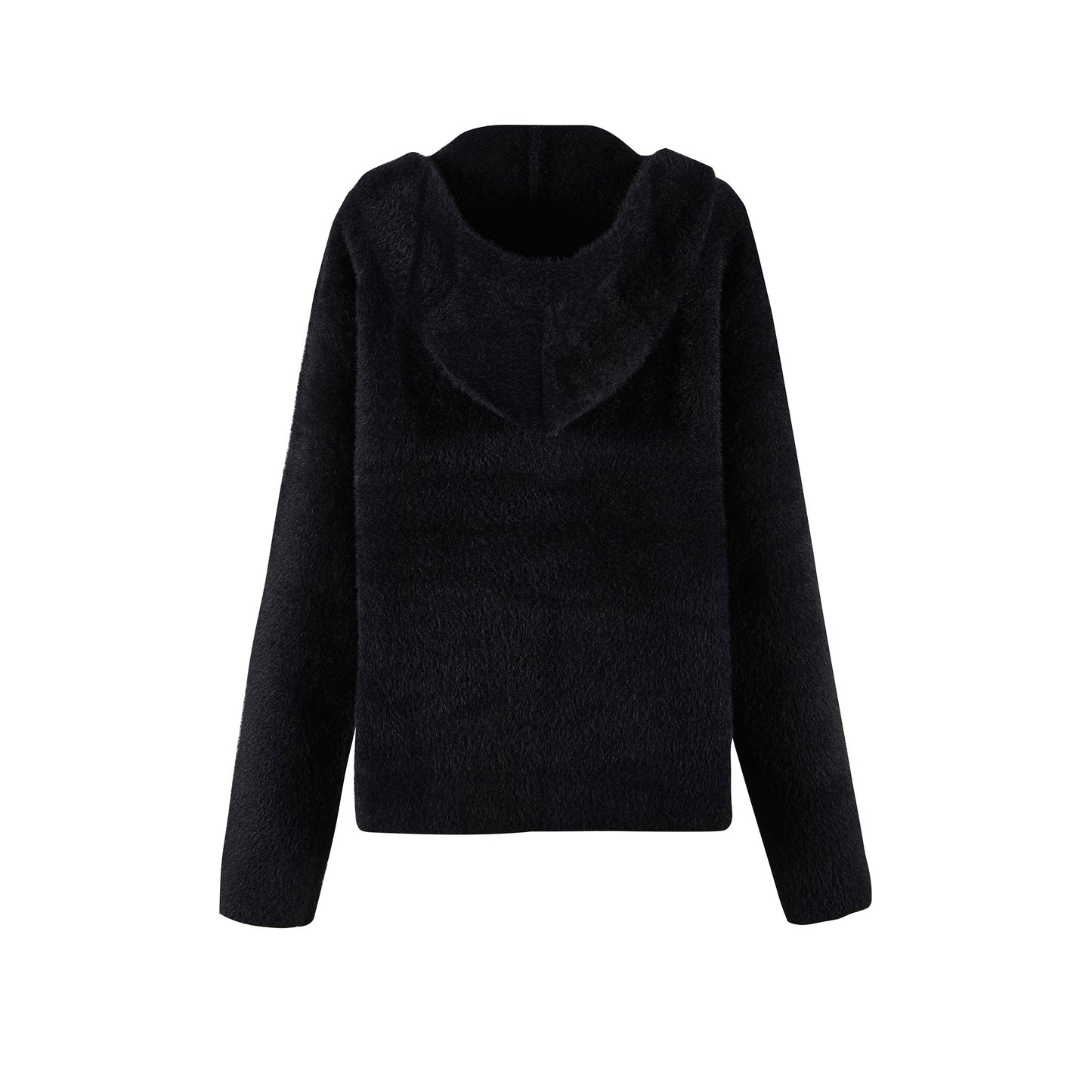 FAB Black Soft Knitted Hoodie Australia Luxe Collective