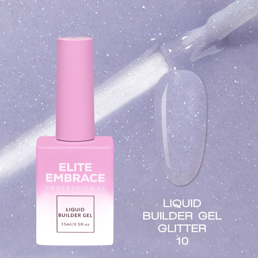 Liquid Builder Gel Glitter Hard Professional Nail Extension ELITE EMBRACE