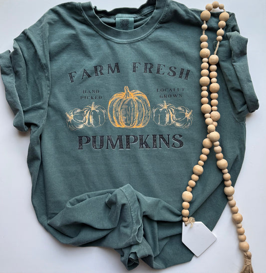 Homegrown Pumpkins Graphic Comfort Colors Tee T-Shirt
