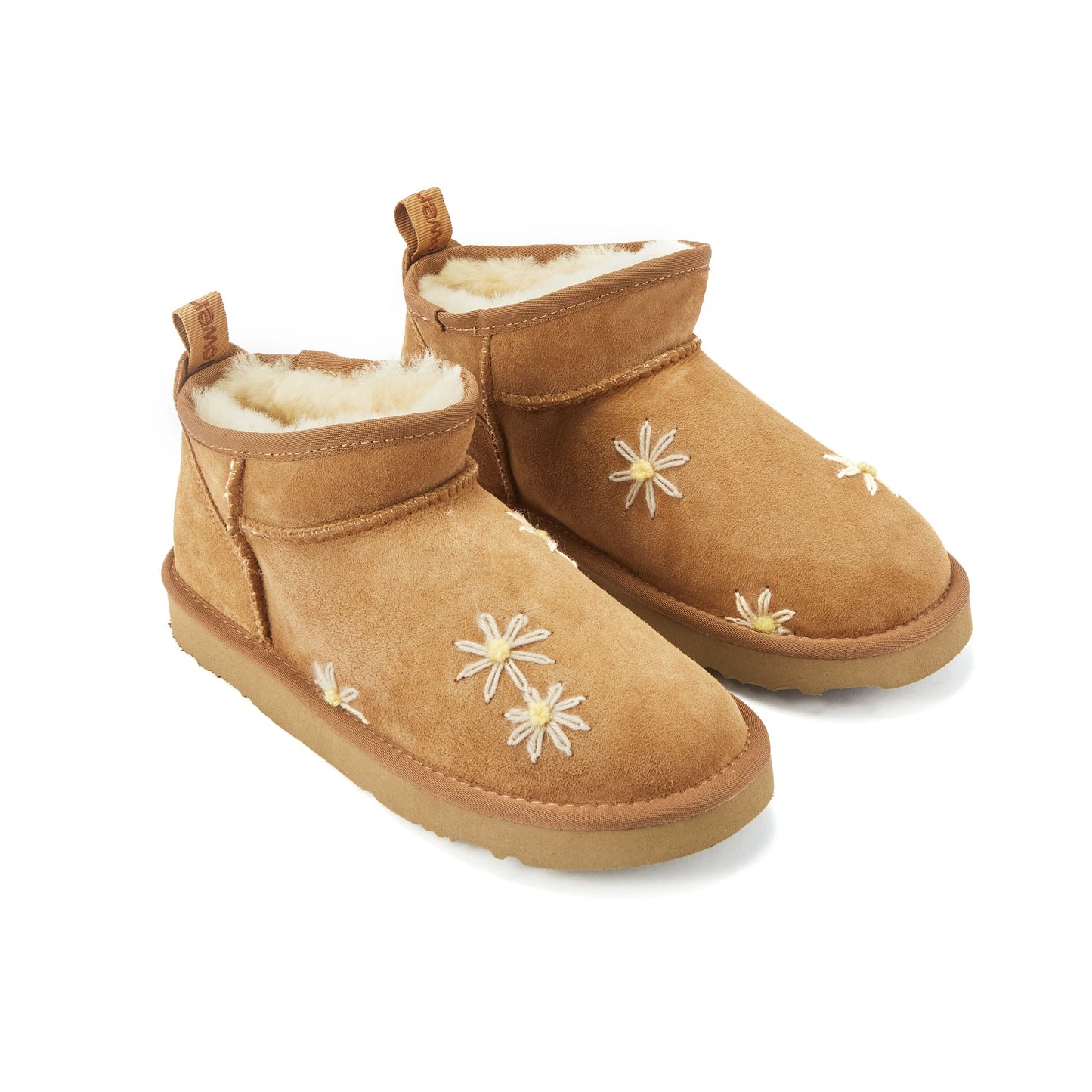 Cosy Ultra Short Pull On Boot Chestnut Flowerboy