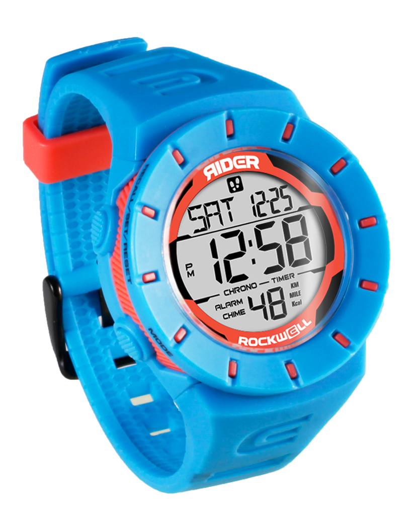 Coliseum Fit™ Shark Blue/Orange Dual Time Zone Chronograph Watch Rockwell